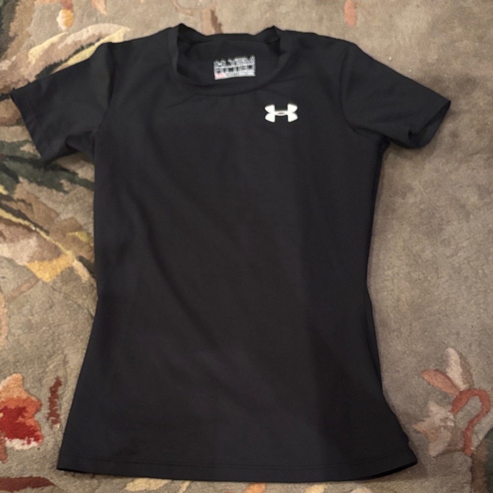 Under Armour Midnight Black Fitted Heatgear Tee